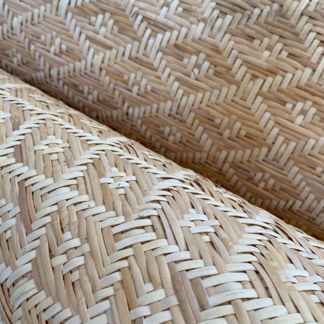 Rotolo di griglia in vimini diamantato 100% naturale, 15 m