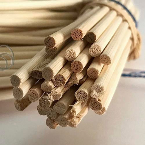 Miolo de vime natural para cesteria, com diâmetro de 2 mm, bobina de 1 kg